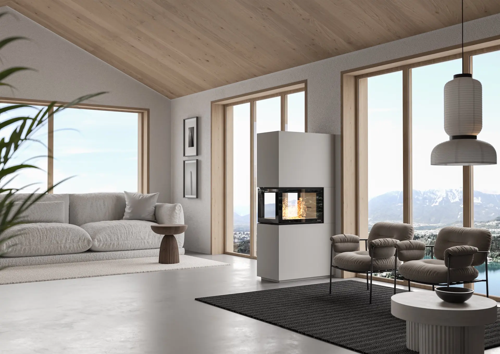 Valmis takka-asennus kotona